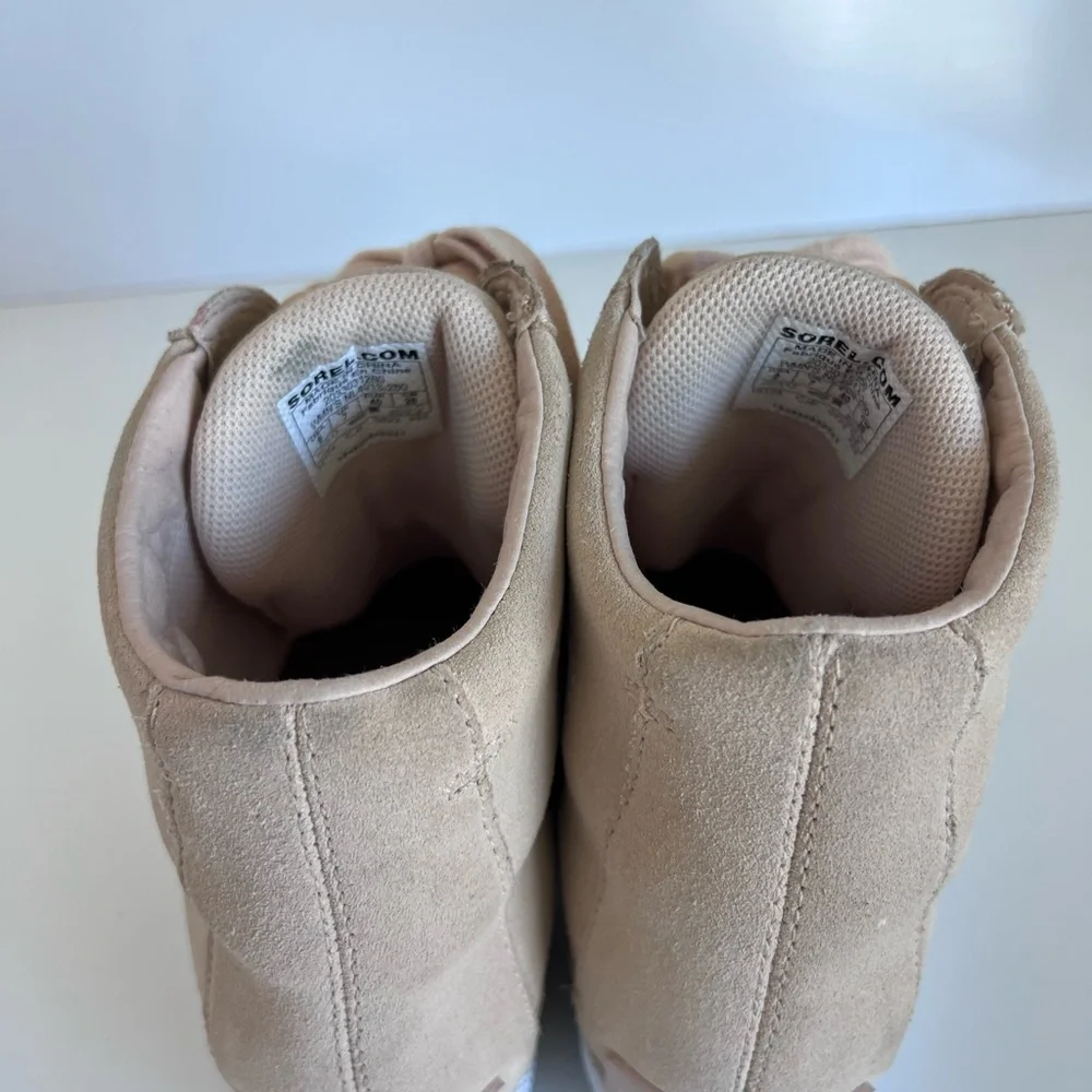 Sorel Women's‎ Out N About Wedge Sneaker Bootie Nova Sand, Sea Salt